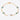 Gold bracelet with green gemstones on a white background
