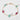 Bracelet with gold chain and green and pink beads on a white background